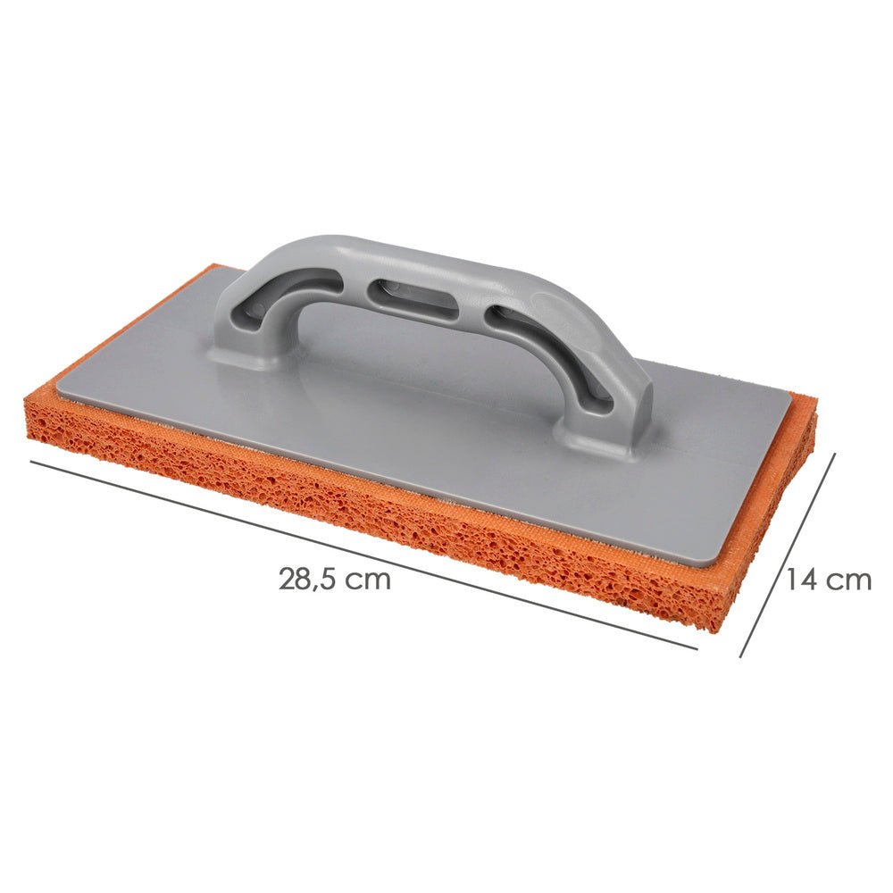 Orange foam float with fiberglass handle 14x28 cm coarse finish