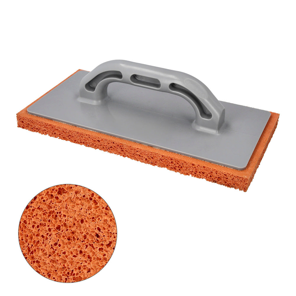 Orange foam float with fiberglass handle 14x28 cm coarse finish