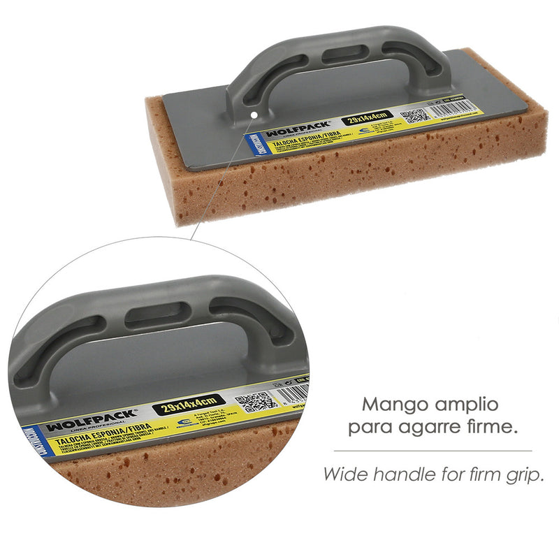 Talocha esponja / fibra 14x29 cm