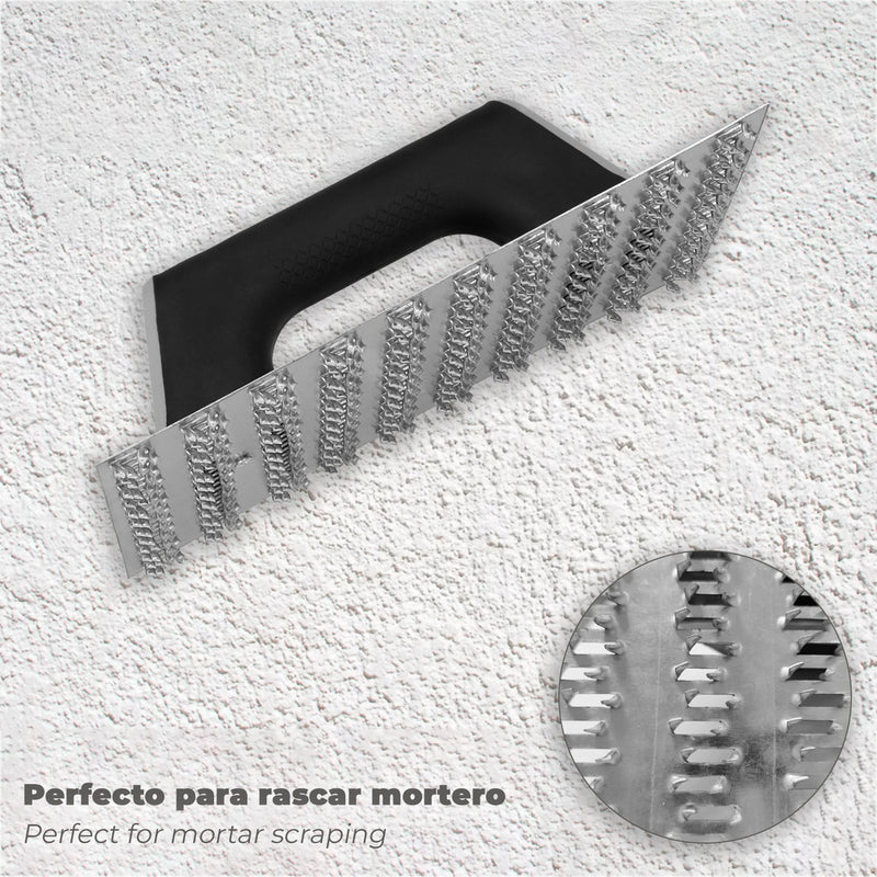 Rascador mortero profesional 250x145 mango TPR