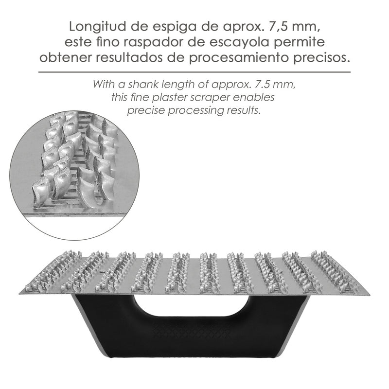 Rascador mortero profesional 250x145 mango TPR