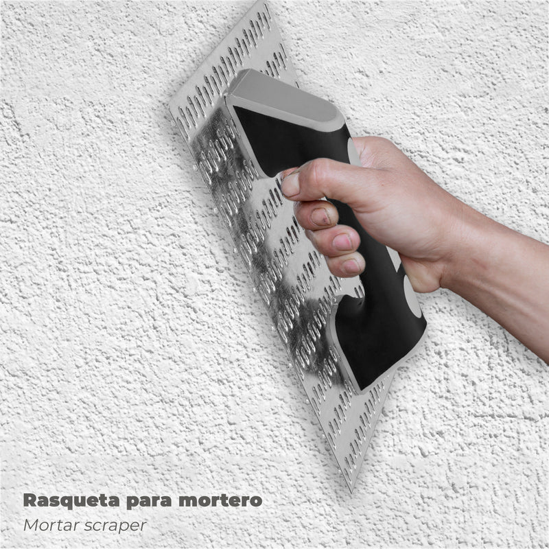 Rascador mortero profesional 250x145 mango TPR