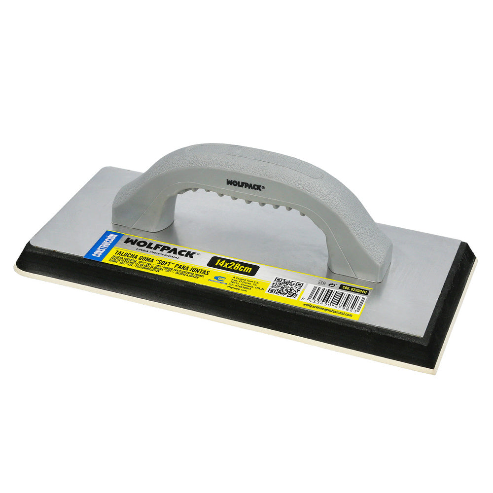 Rubber grout float 14x28 cm soft foam, grout float, flat tiling trowel