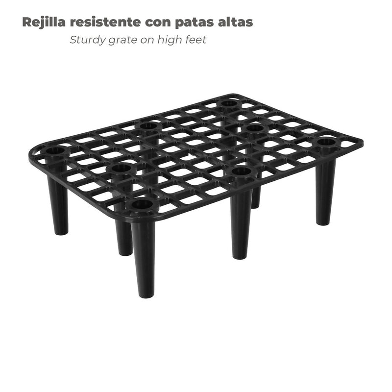 Cubeta alicatador 24 litros con ruedas