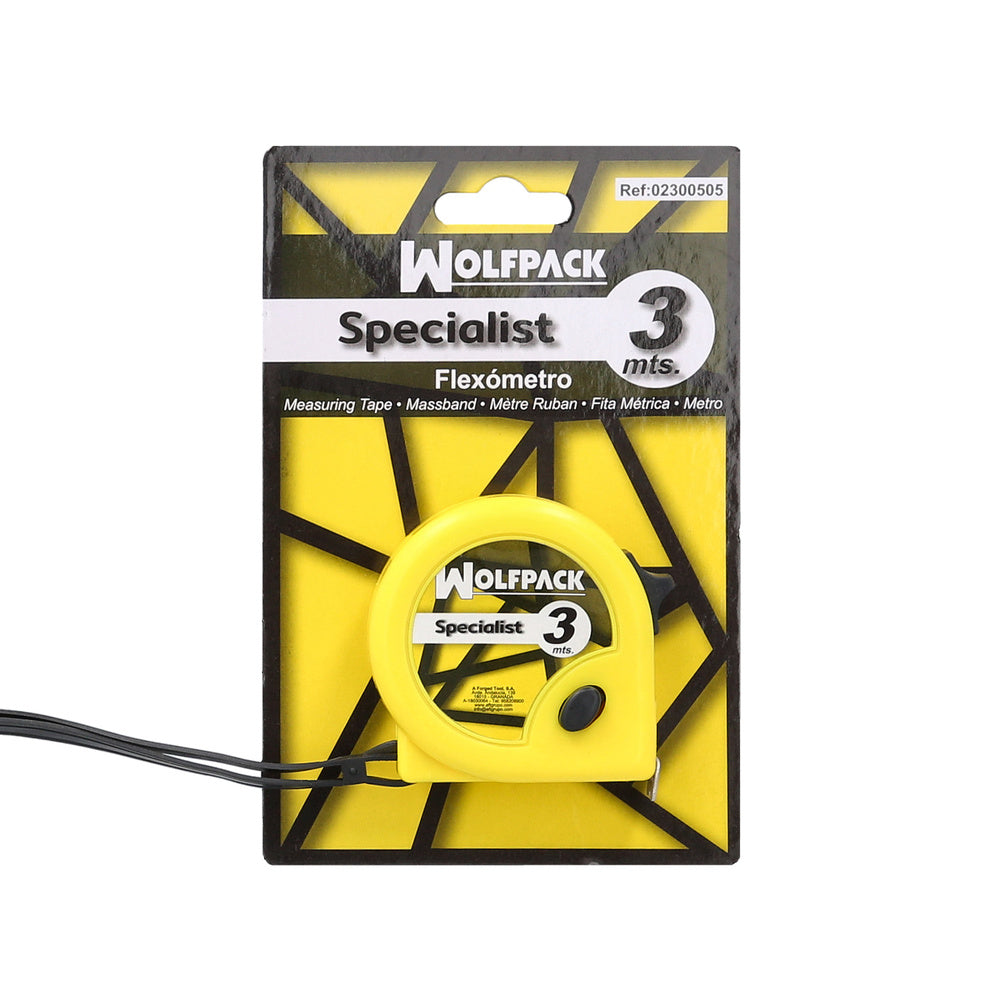 Specialist measuring tape with brake, 3 meters / 13 mm
