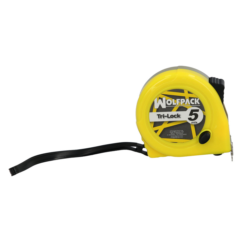 Magnetic yellow tape measure with brake 5 meters / 19 mm