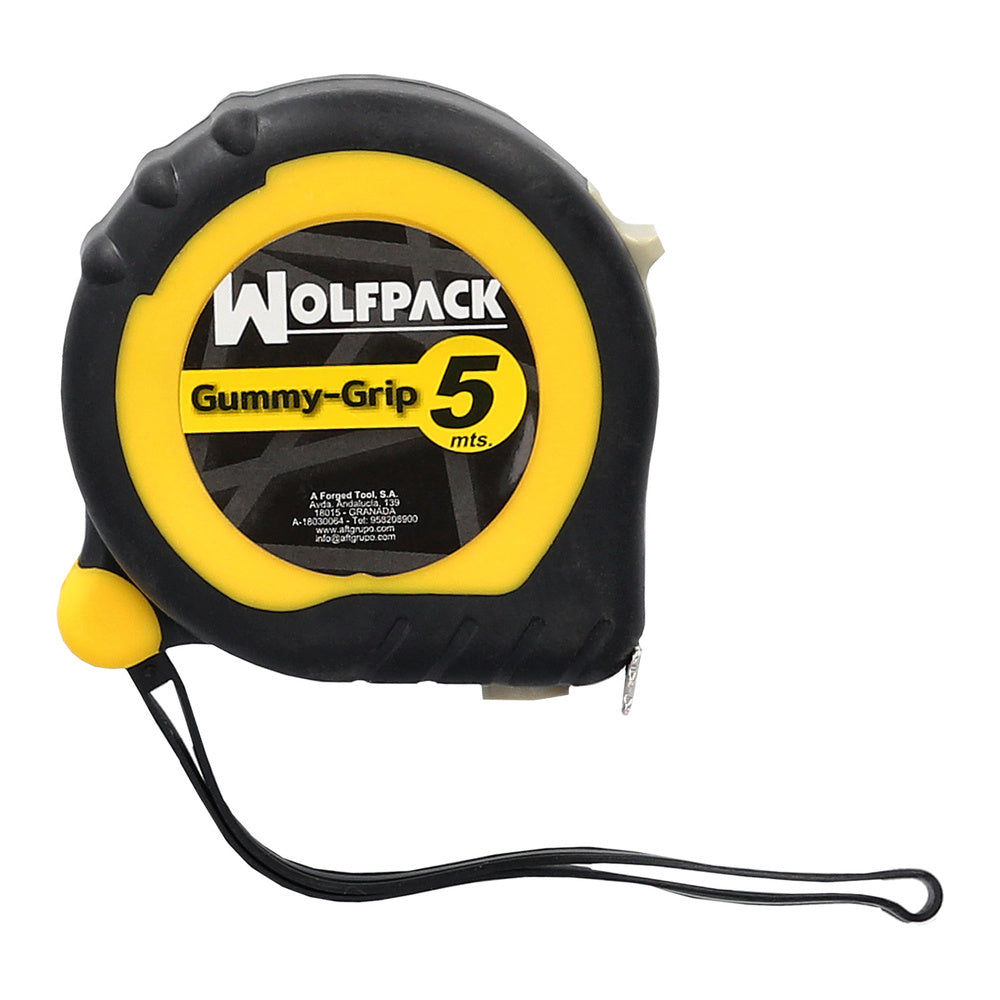 Magnetic measuring tape with grip topline and brake, 5 meters / 19 mm