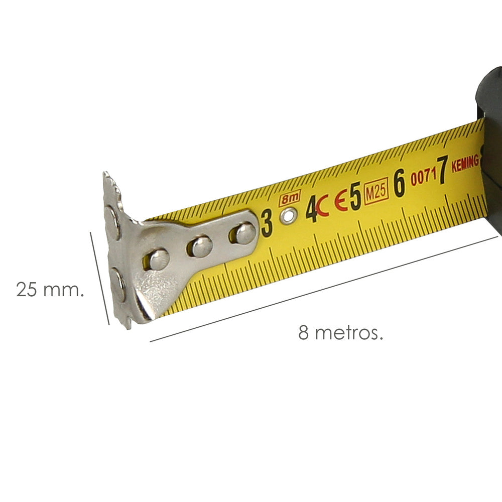 Topline magnetic tape measure with brake 8 meters / 25 mm