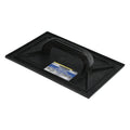 Plastic float 34x23 cm with black round handle and cells
