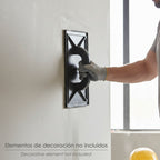 Plastic float 34x23 cm with black round handle and cells