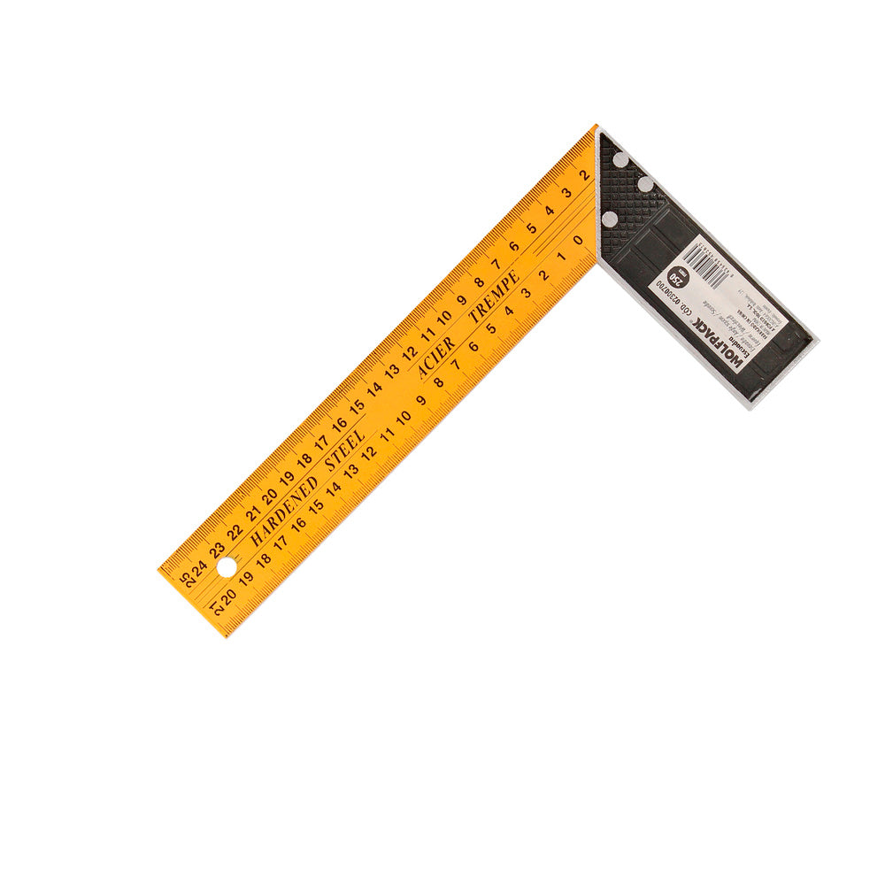 Esquadro metálico 250 mm esquadro de carpinteiro, esquadro de construção,
