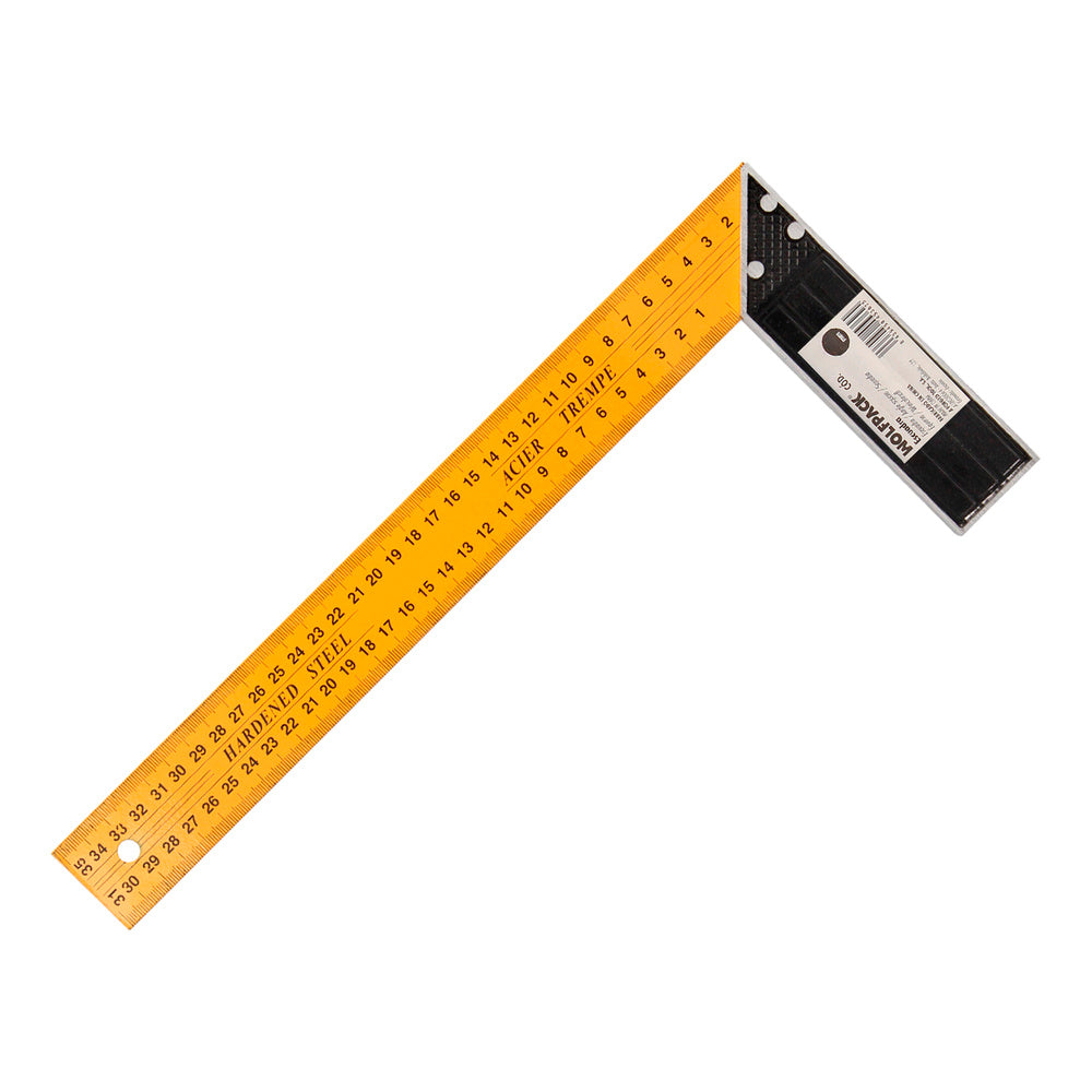 Esquadro metálico 350 mm esquadro de carpinteiro, esquadro de construção,
