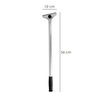 Raspador com cabo metálico e lâmina de 10 cm.