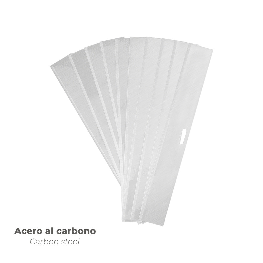Scraper refill blade for 10 cm metal handle (pack of 10)