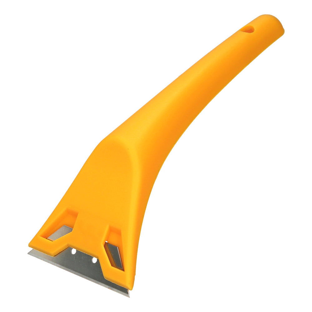 Yellow plastic glass scraper, 60 mm blade, ceramic hob scraper, glass scraper, ceramic hob scraper,