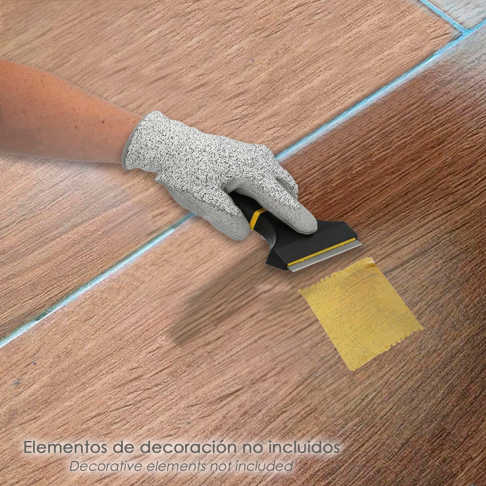 Retractable professional glass scraper soft touch handle 90 mm blade
