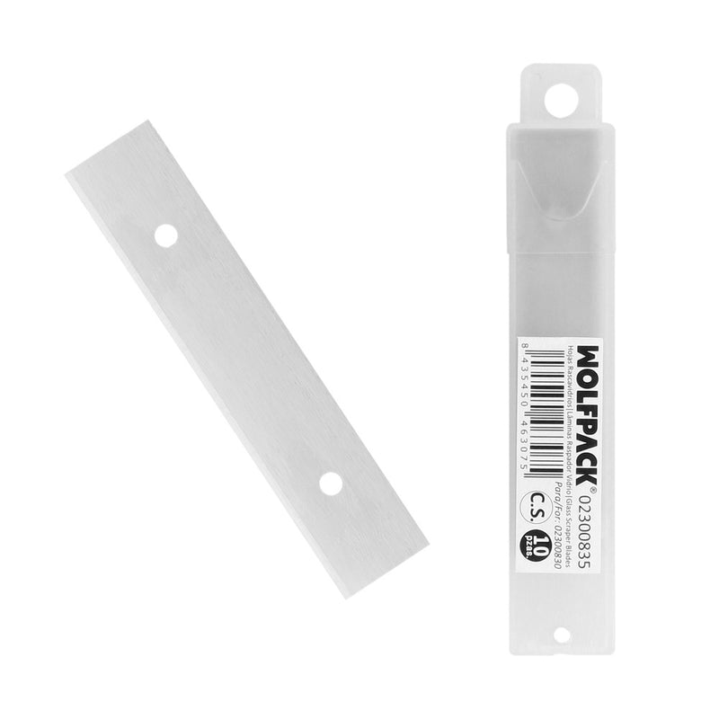 Hoja rectangular rascavidrios ( 10 piezas)