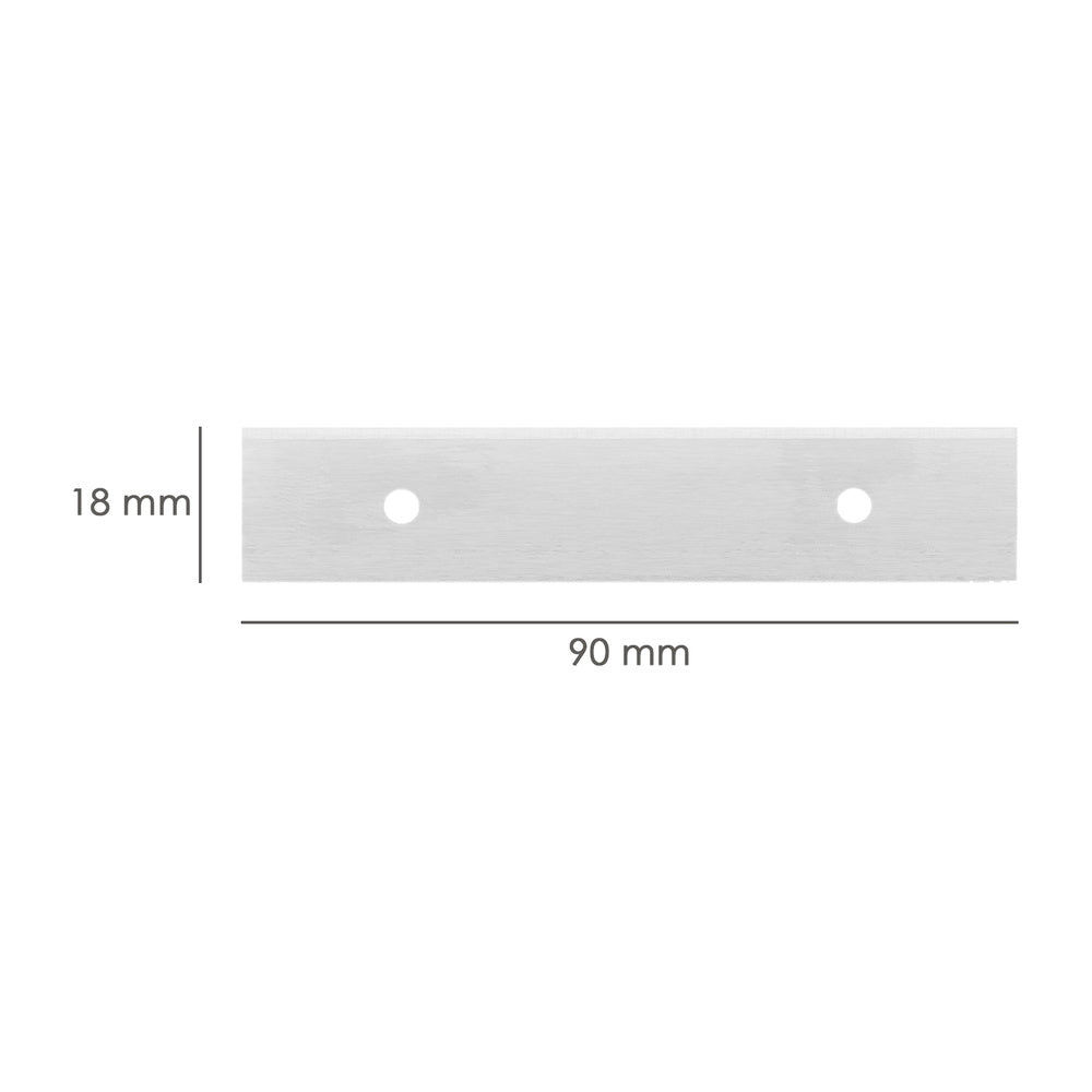 Lâmina raspadora de vidro retangular (10 unid.)