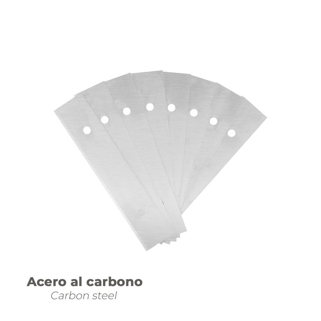 Hoja rectangular rascavidrios ( 10 piezas)