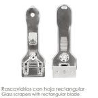 Rascavidrios plástico amarillo hoja 43 mm rasqueta vitrocerámica, rascador vidrio, rascador vitrocerámica,