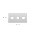 Hoja rectangular rascavidrios doméstico ( 5 piezas)