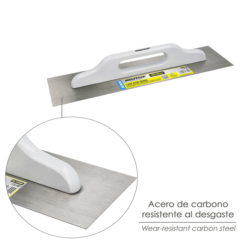 Llana acero grande 480x130 mm