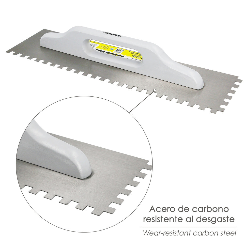 Large steel comb 480x130 mm teeth 10 mm