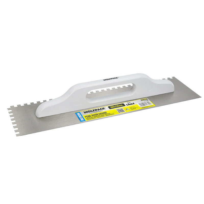 Peine acero grande 480x130 mm. dientes de 8 mm