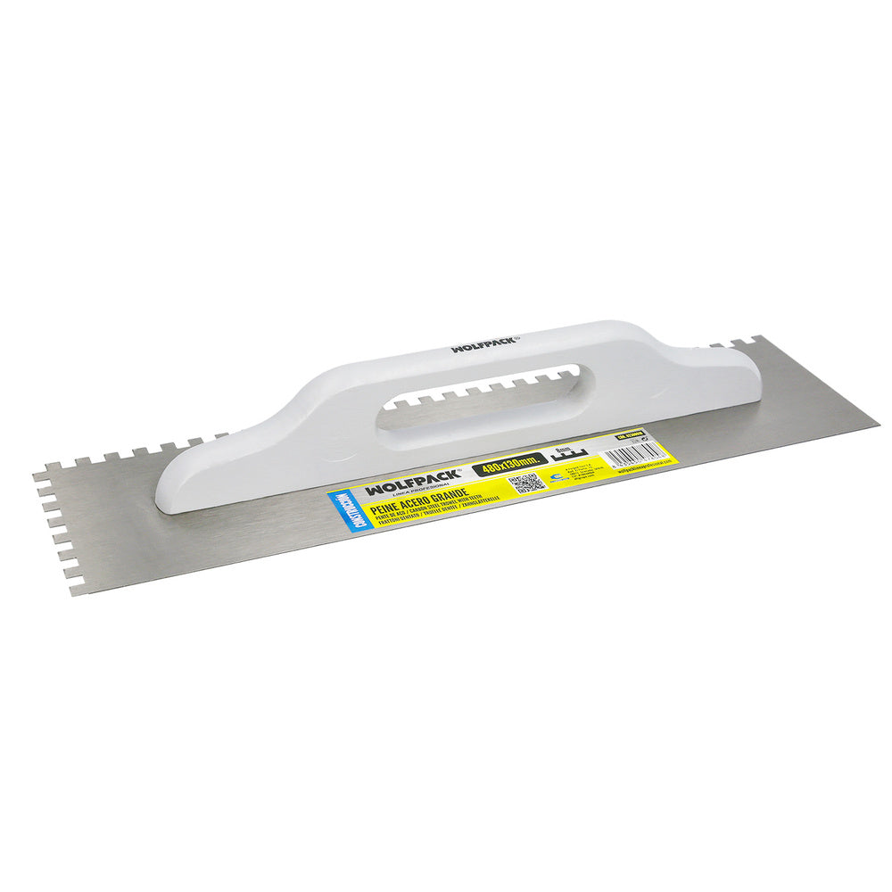 Pente de aço grande 480x130 mm dentes de 8 mm