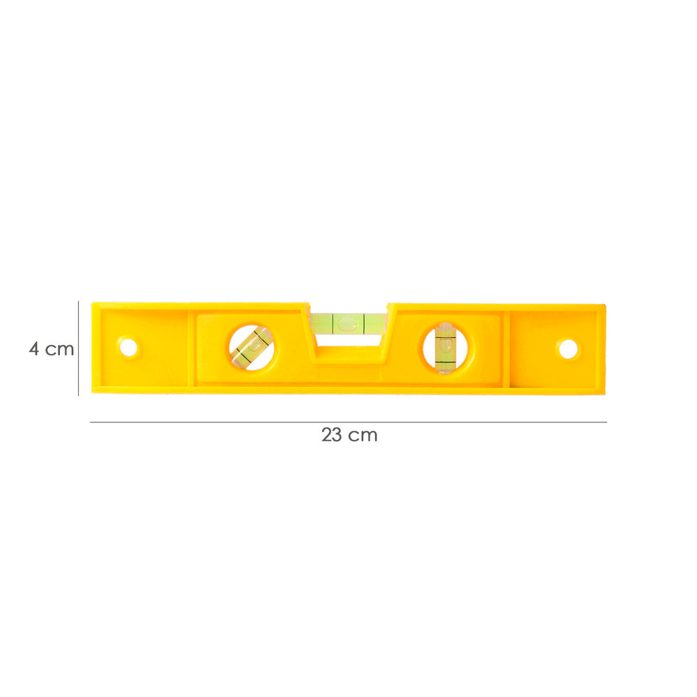 Nível de bolha de plástico, base magnética 230 mm