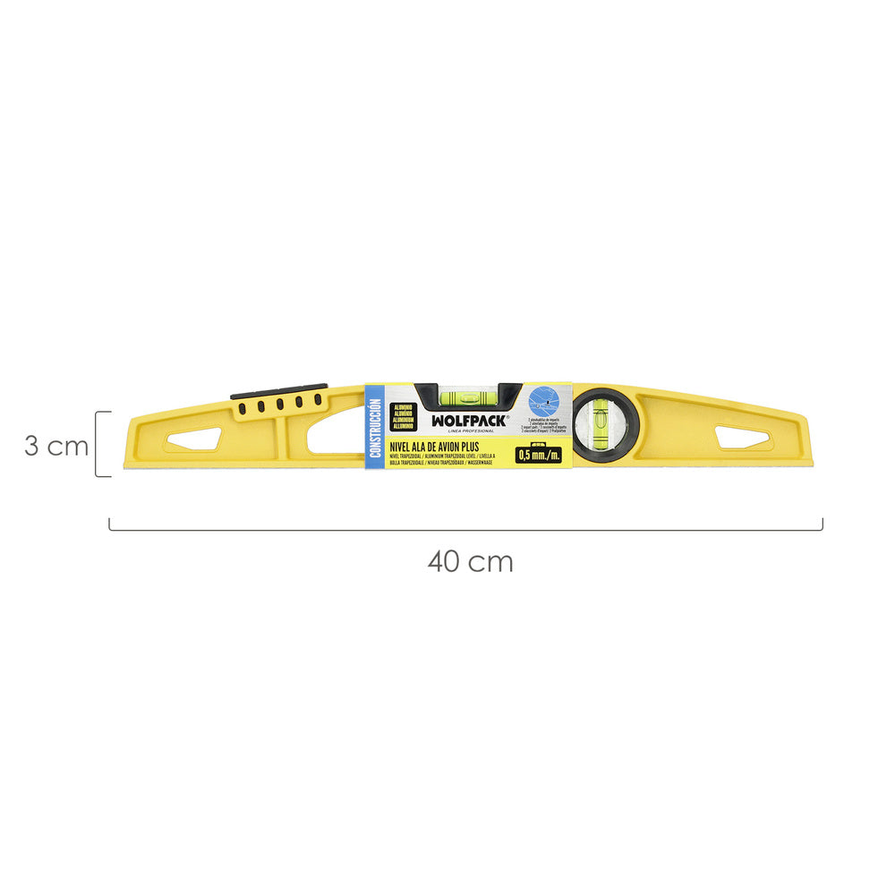 Magnetic aircraft wing level plus 40 cm