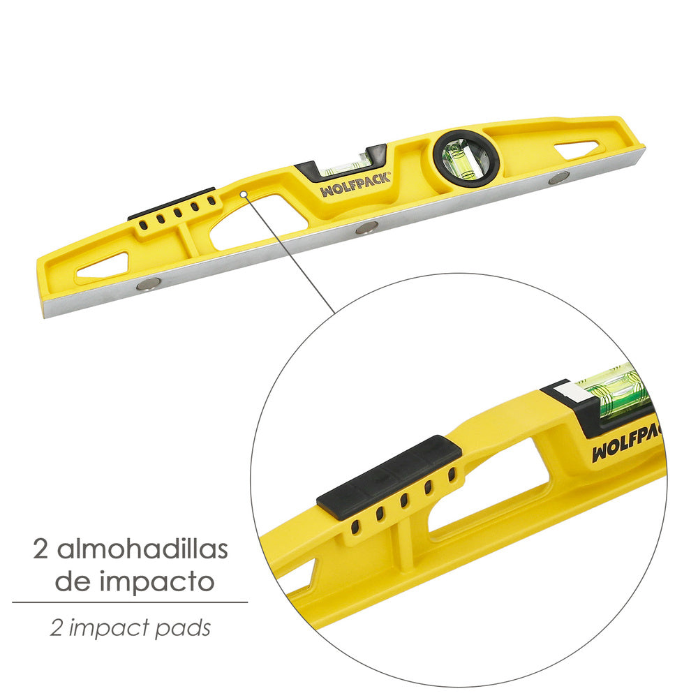 Magnetic aircraft wing level plus 40 cm