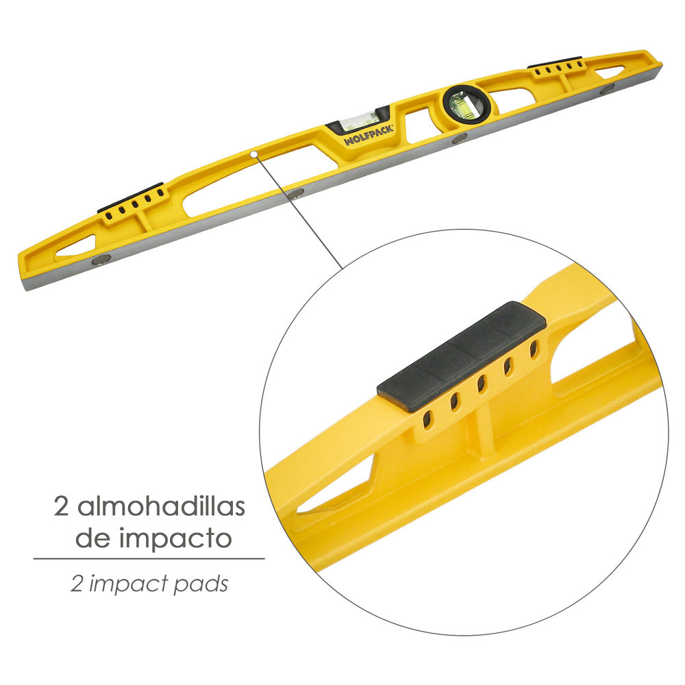 Magnetic aircraft wing level plus 60 cm