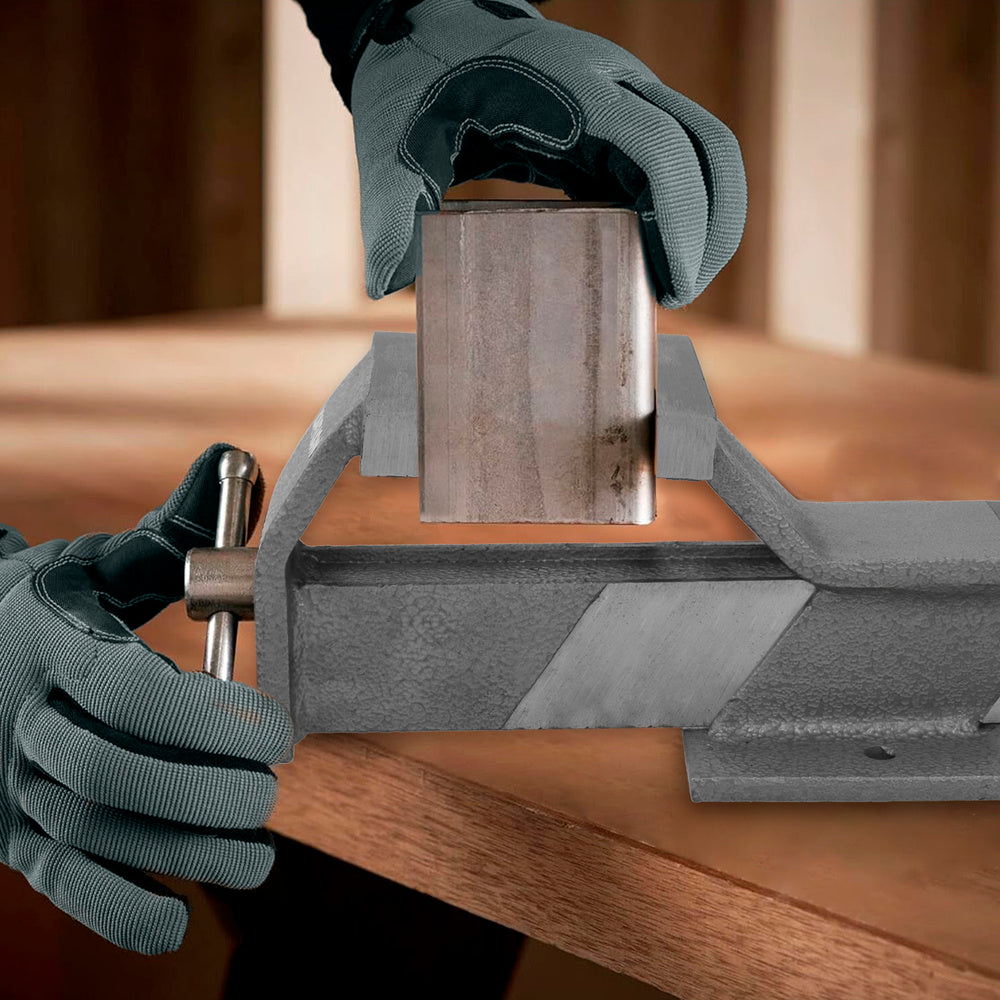 125 mm steel bench vise, table vise, clamping vise, bench clamp