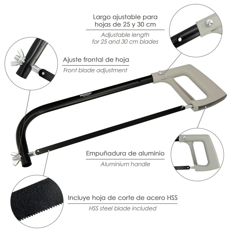 Arco sierra wolfpack acero profesional