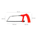 Mini hacksaw with 145 mm blade