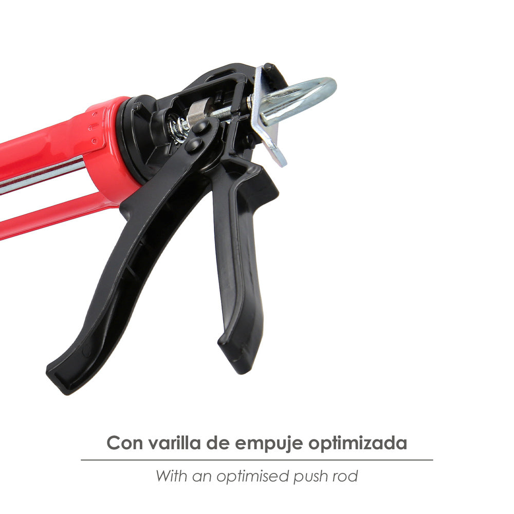 Pistola silicona profesional  roja / negra profesional