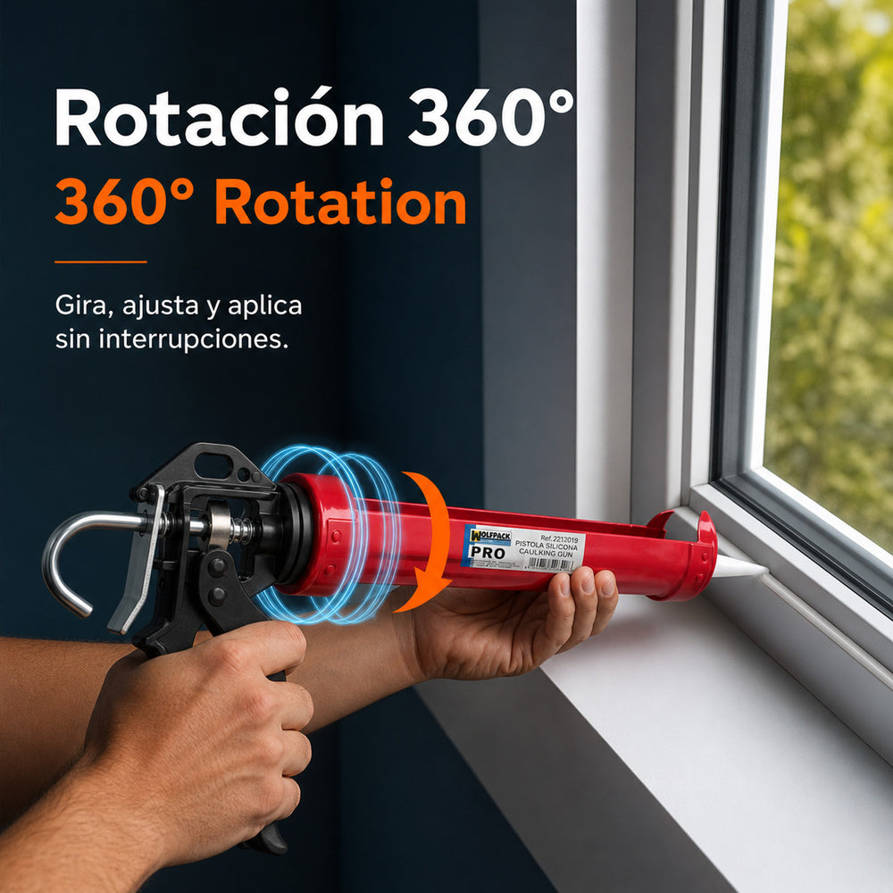Pistola silicona profesional  roja / negra profesional