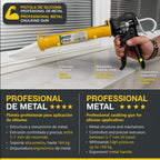 Pistola silicona profesional extrafuerte, cartuchos 310 ml. Pistola selladora silicona, pistola calafateo, pistola calafatear