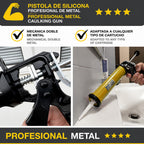 Pistola silicona profesional extrafuerte, cartuchos 310 ml. Pistola selladora silicona, pistola calafateo, pistola calafatear