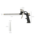 Pistola aplicadora espuma poliuretano regulable