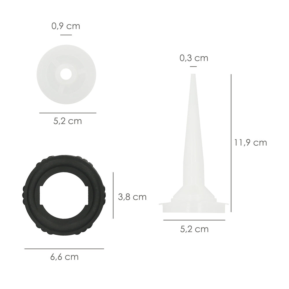 Accessory set for aluminum/steel mortar gun 660 cc. 02210502