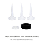Accessory set for aluminum/steel mortar gun 660 cc. 02210502