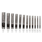 Juego sacabocados golpe 12 piezas 3 a 19 mm