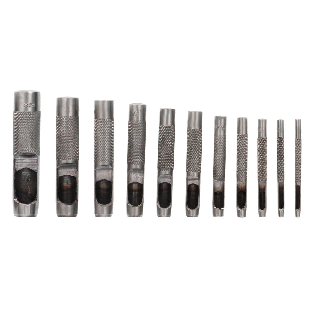 Juego sacabocados golpe 12 piezas 3 a 19 mm