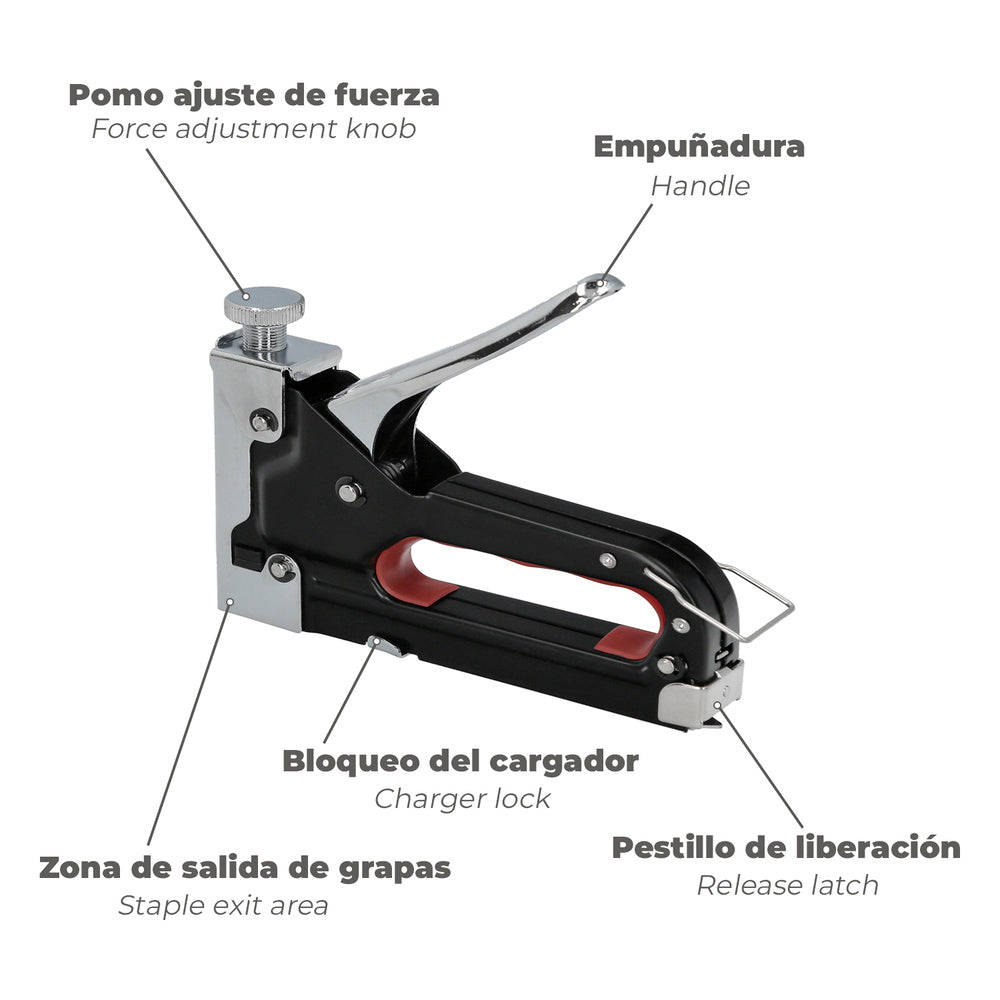 Adjustable metal stapler no. 3 4/14mm