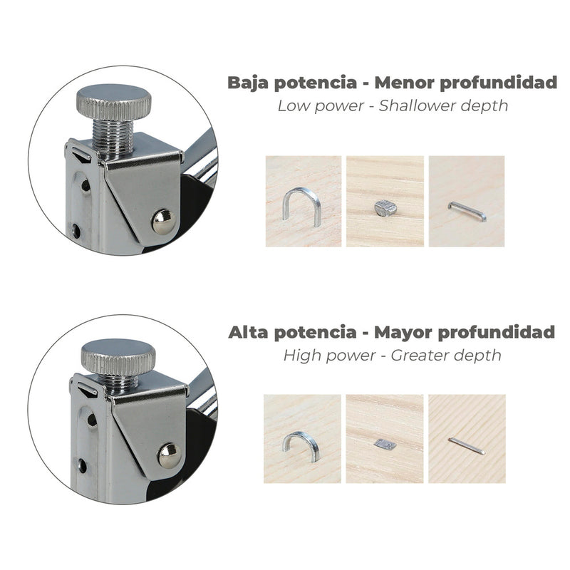 Grapadora metal regulable nº3 4/14mm