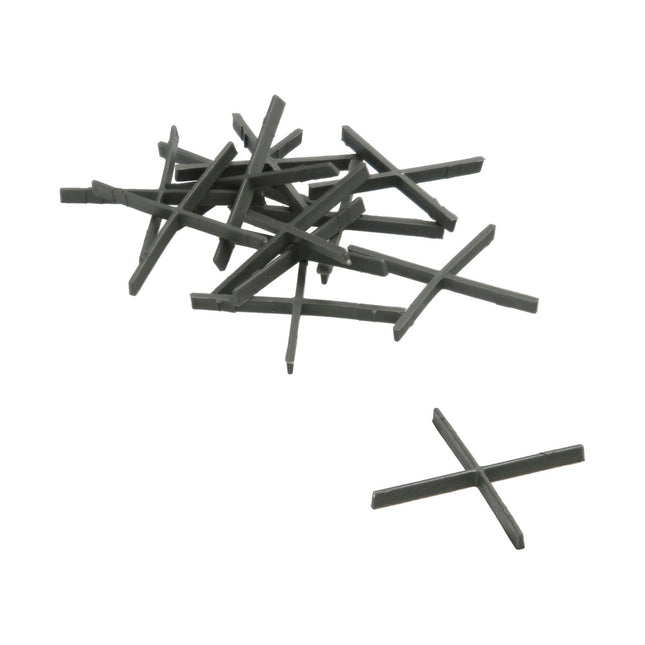Crucetas cruz / separadores para suelos ceramicos 1 mm. (bolsa 250 piezas)