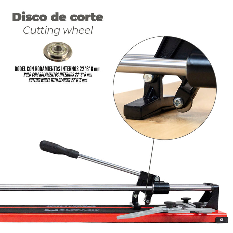 Corta azulejos profesional base acero 600 mm