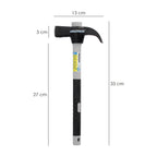 Martillo uña mango fibra vidrio mango fibra vidrio con empuñadura antideslizante. 600 gramos 33 cm